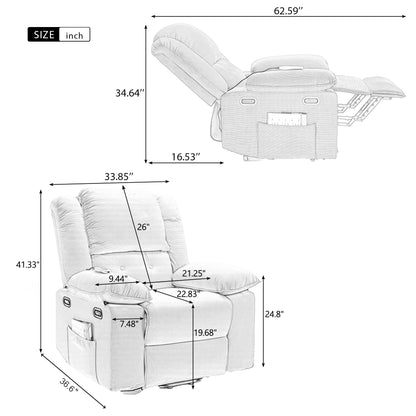 Euphoria Power Lift  Massage Recliner Chair - Beige