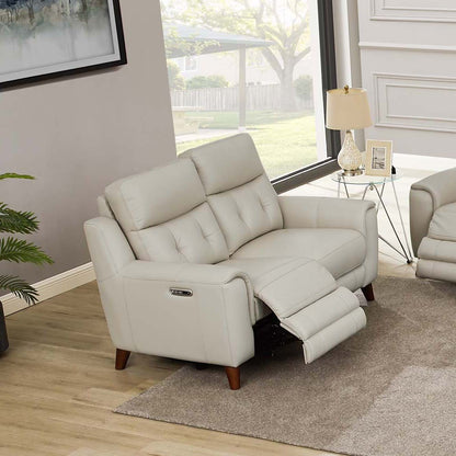 Torino Power Headrest Zero Gravity Reclining Loveseat - Off White