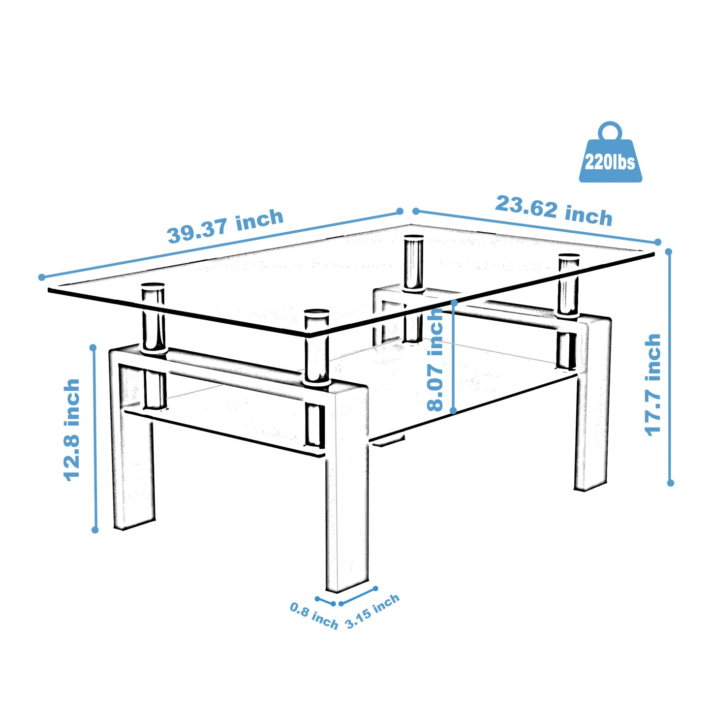 Nexus Coffee Table - White