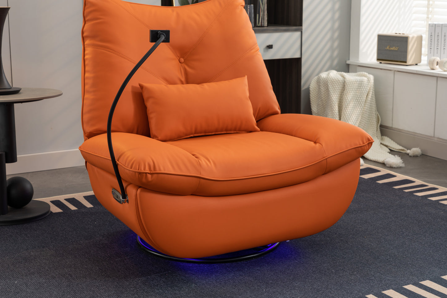 Bravo 270 Swivel Glider Recliner Chair - Orange