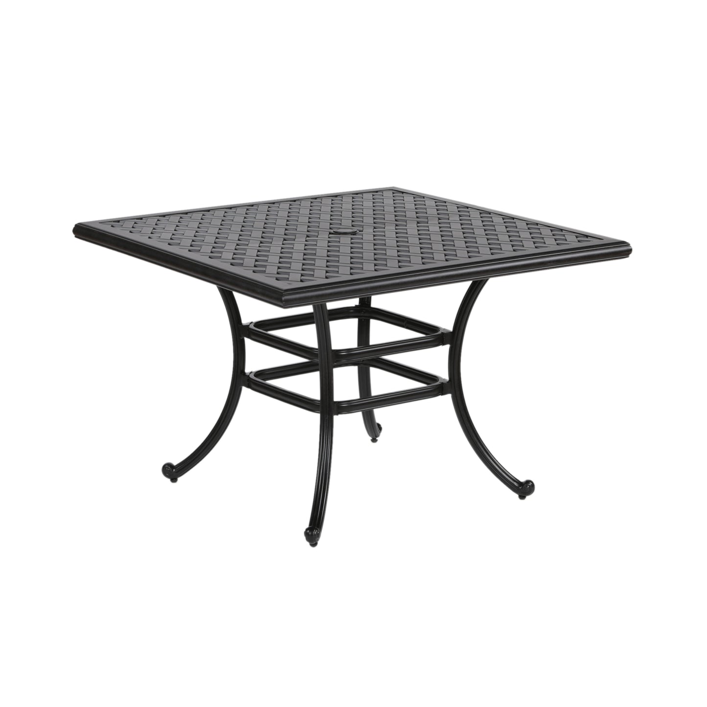 Theo 5 Pc 43.19" Round Outdoor Dining Set - Brown