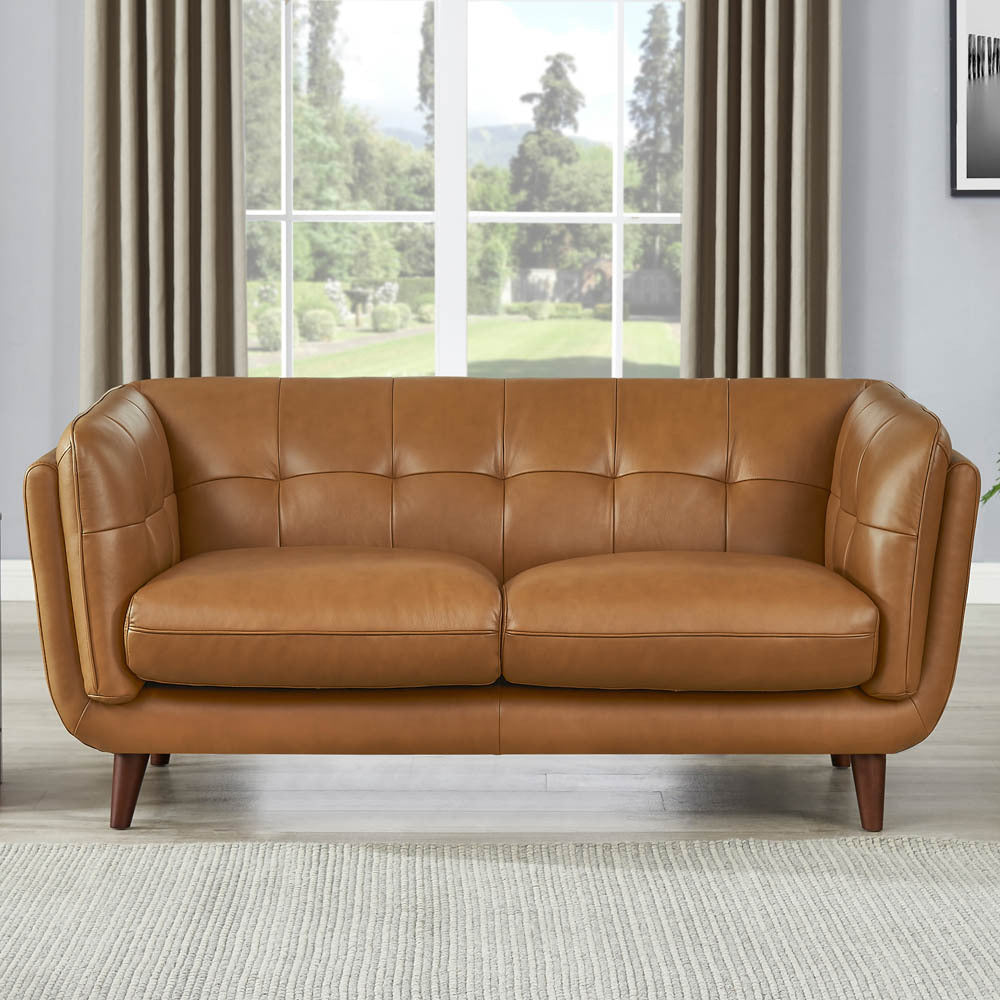 Solana Leather Loveseat