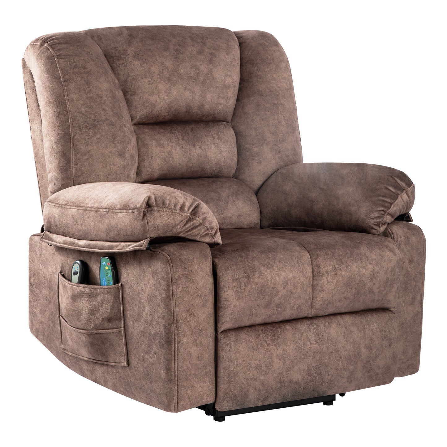 Harris Power Lift Recliner Chair with Massage - Brown