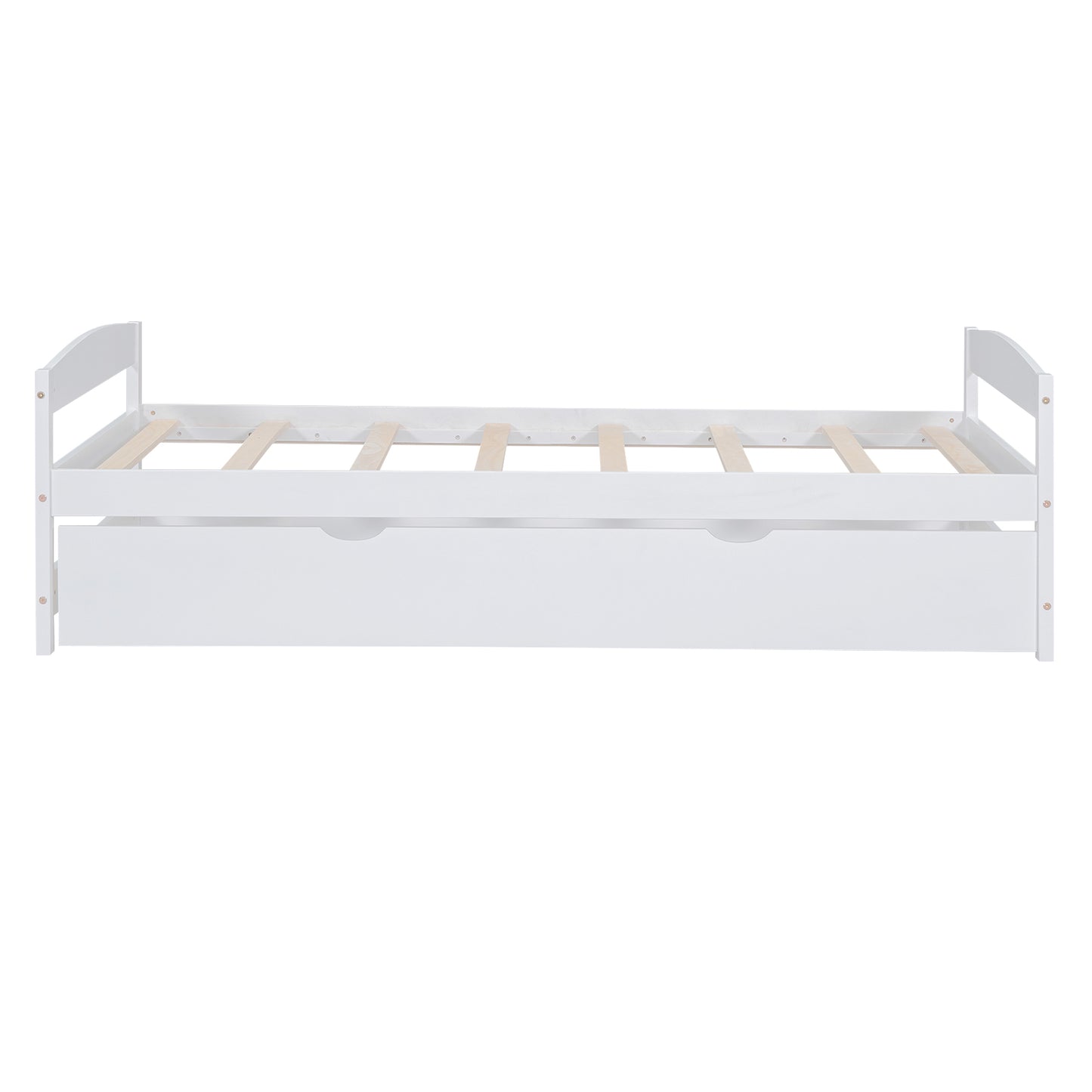 Array Twin Size Daybed with Twin Size Trundle - White