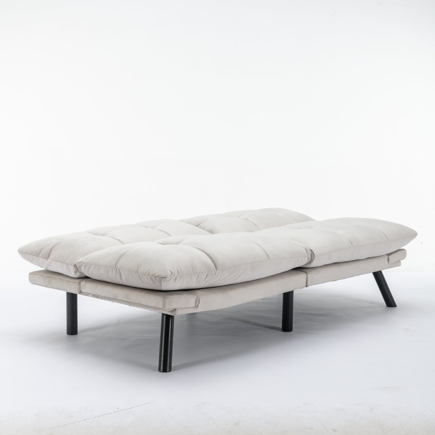 Vega Convertible Folding Modern Sofa Bed - Cream