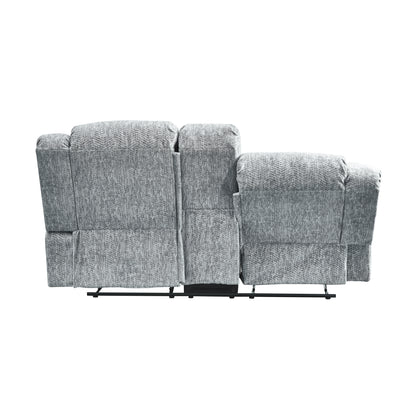 Stonic Recliner Console Loveseat - Gray