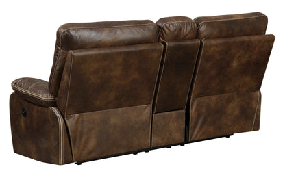 Hooper Power Reclining Loveseat - Brown