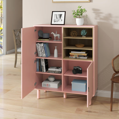 Giga Storage Wooden Cabinet - Pink