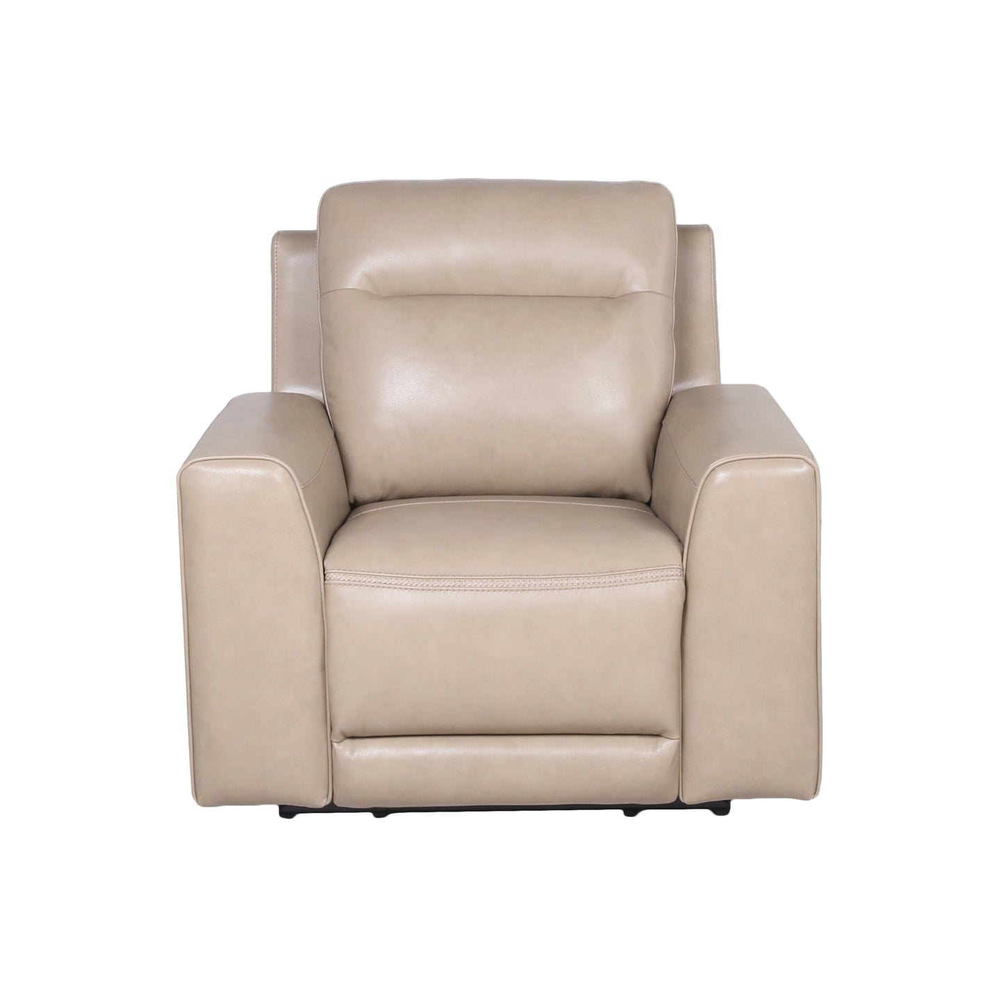 Elena Silhouette Leather Power Reclining  - Tan