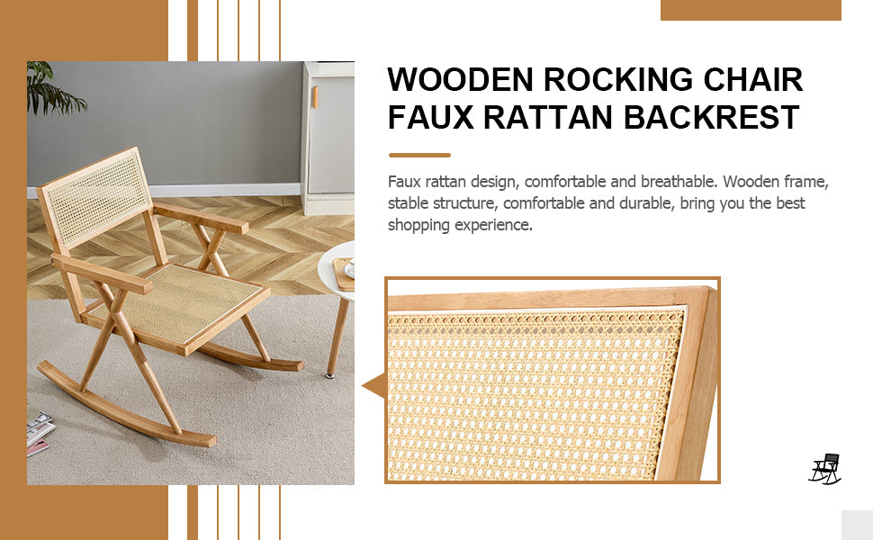 Droom RattanRocking Chair - Natural