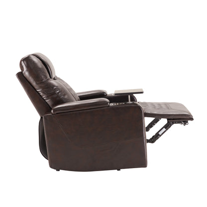 Nest Power Motion Recliner with  360° Swivel Tray - Brown