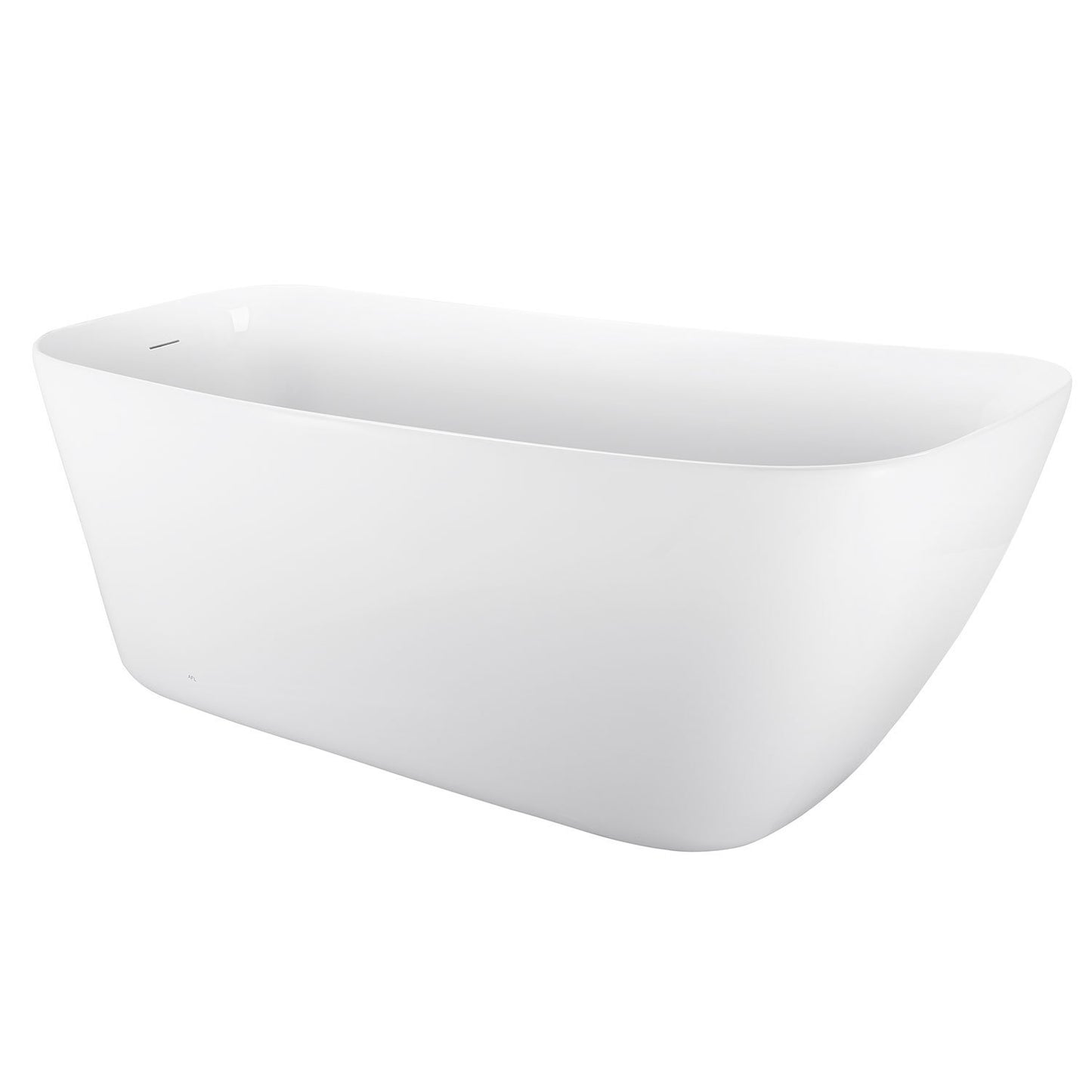 Amir 66" Acrylic Freestanding Soaking Bathtub  - White