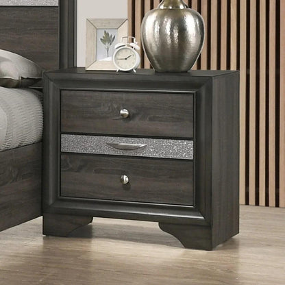 Elis Contemporary Nightstand - Gray