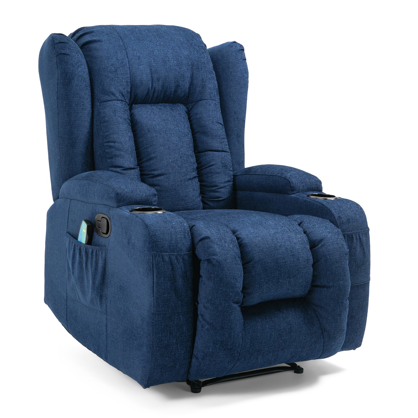 Lola Massage Recliner Chair - Navy Blue