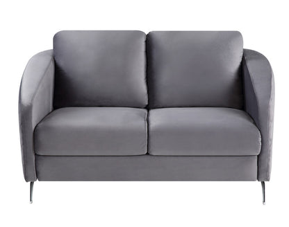 Sofia Velvet Loveseat - Gray