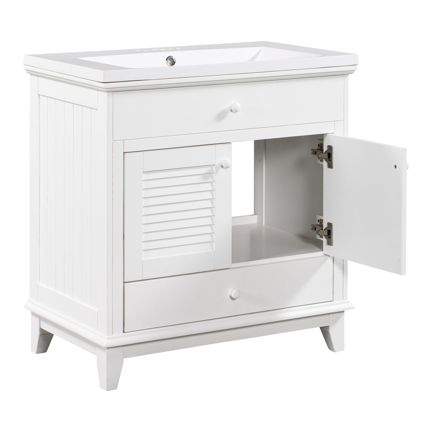 I- Bathroom Vanity - White