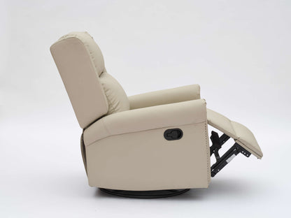 Daniela 360 Swivel Manual Recliner - Beige