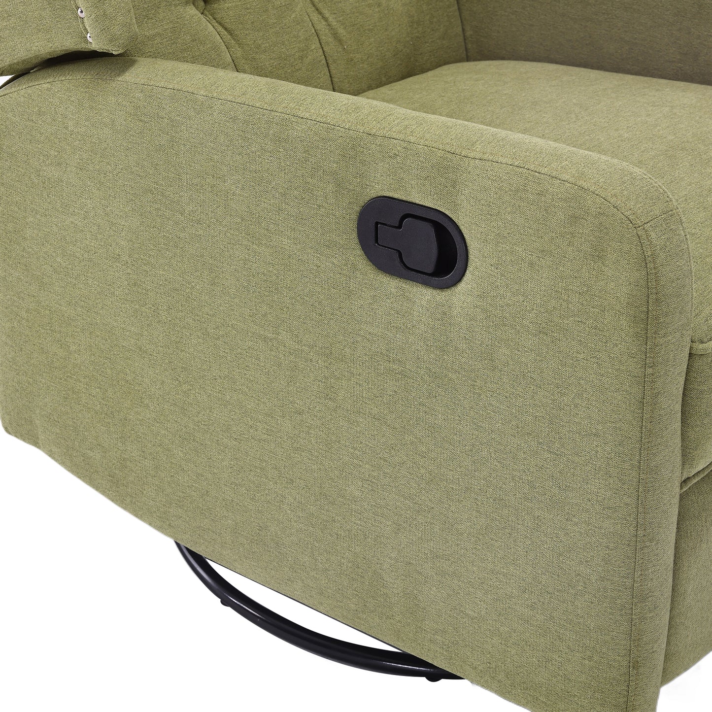 Davina Swivel Rocking Recliner Chair - Olive Green