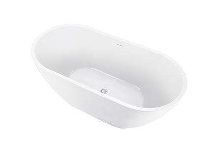 Maya 62" Acrylic Freestanding Soaking Bathtub  - White