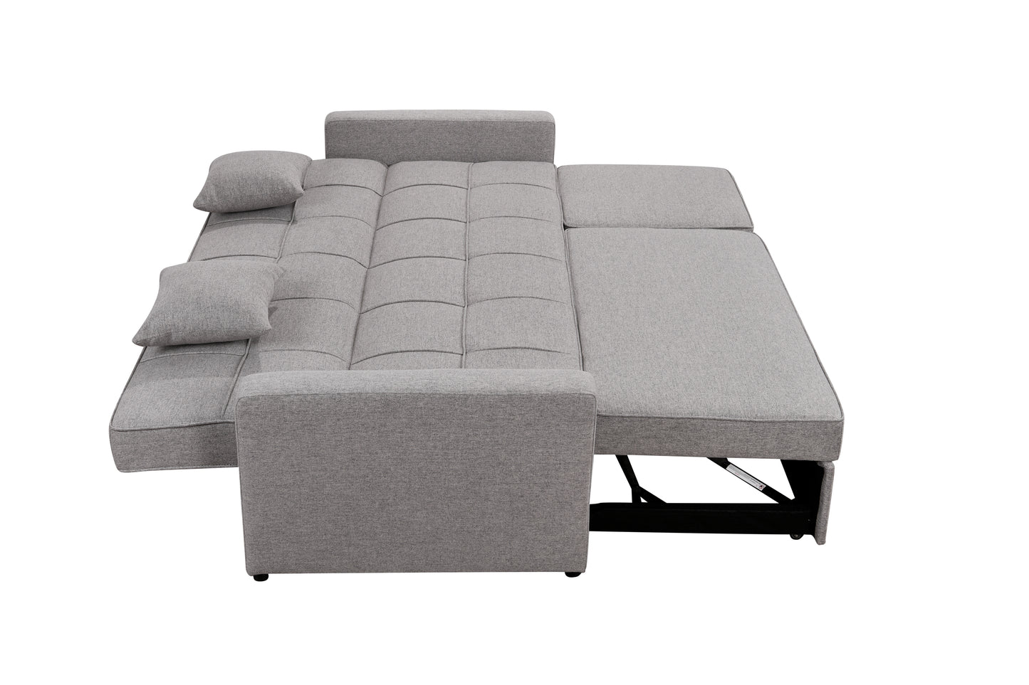 Tena Upholstered Sofa Bed W/Pull Out Bed  - Light Gray