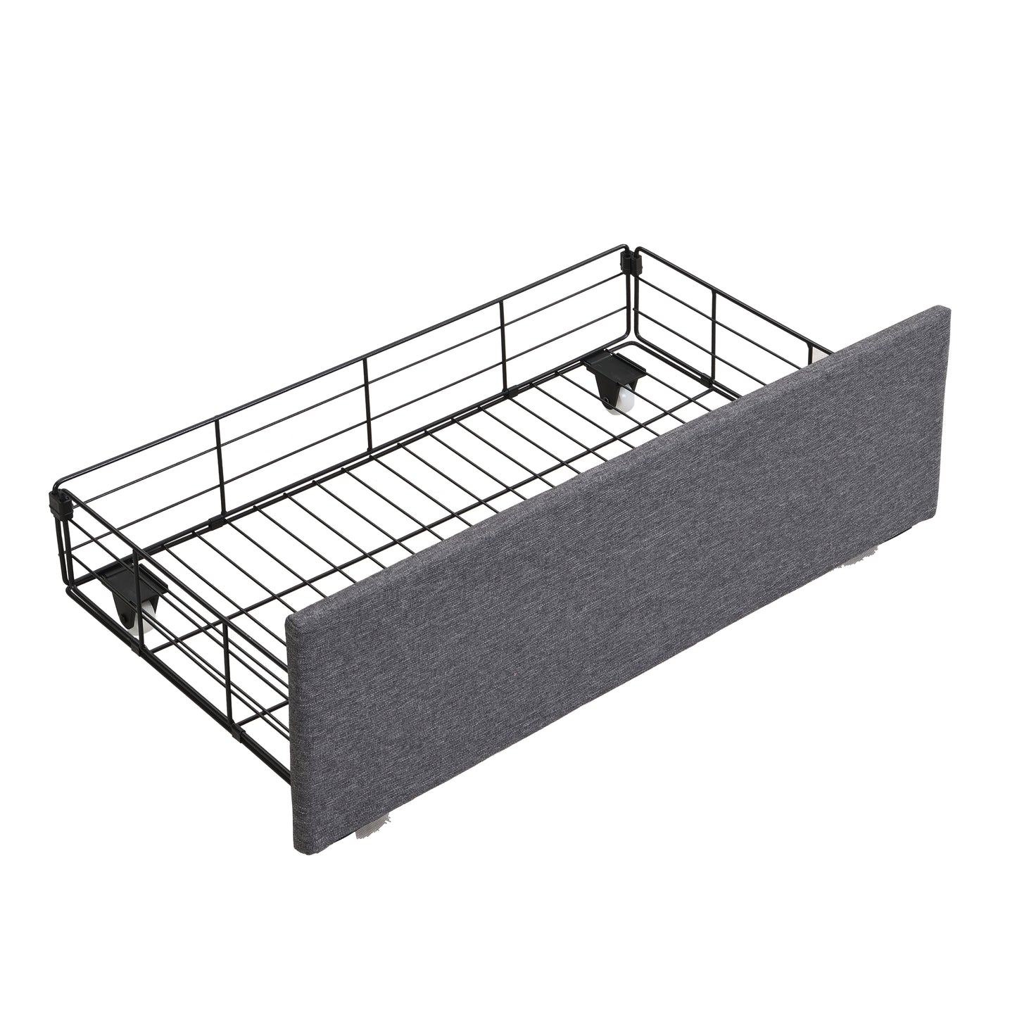 Zinya Queen Size LED Storage Bed - Gray