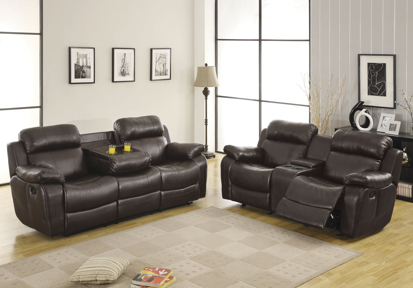 Taha Double Glider Reclining Love Seat