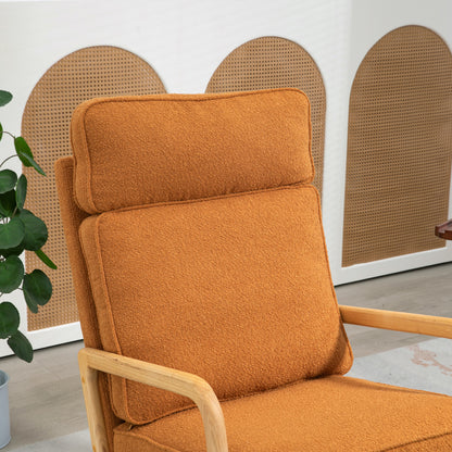 Barton Modern Rocking Chair - Caramel