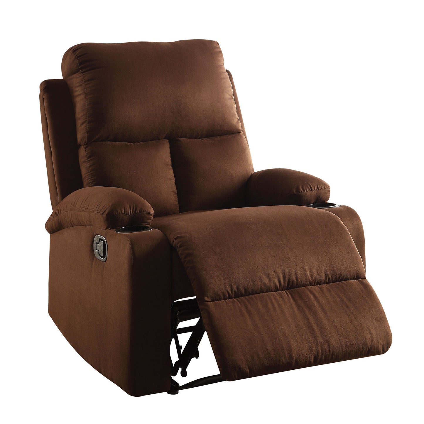 Josie Pillow Top Arm Recliner - Chocolate