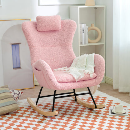 Anton Rocking Chair - Pink