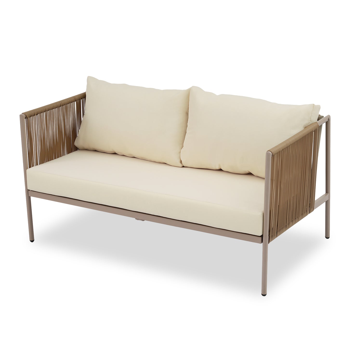 Felton 4 Pc Patio Rope Sofa Set - Beige