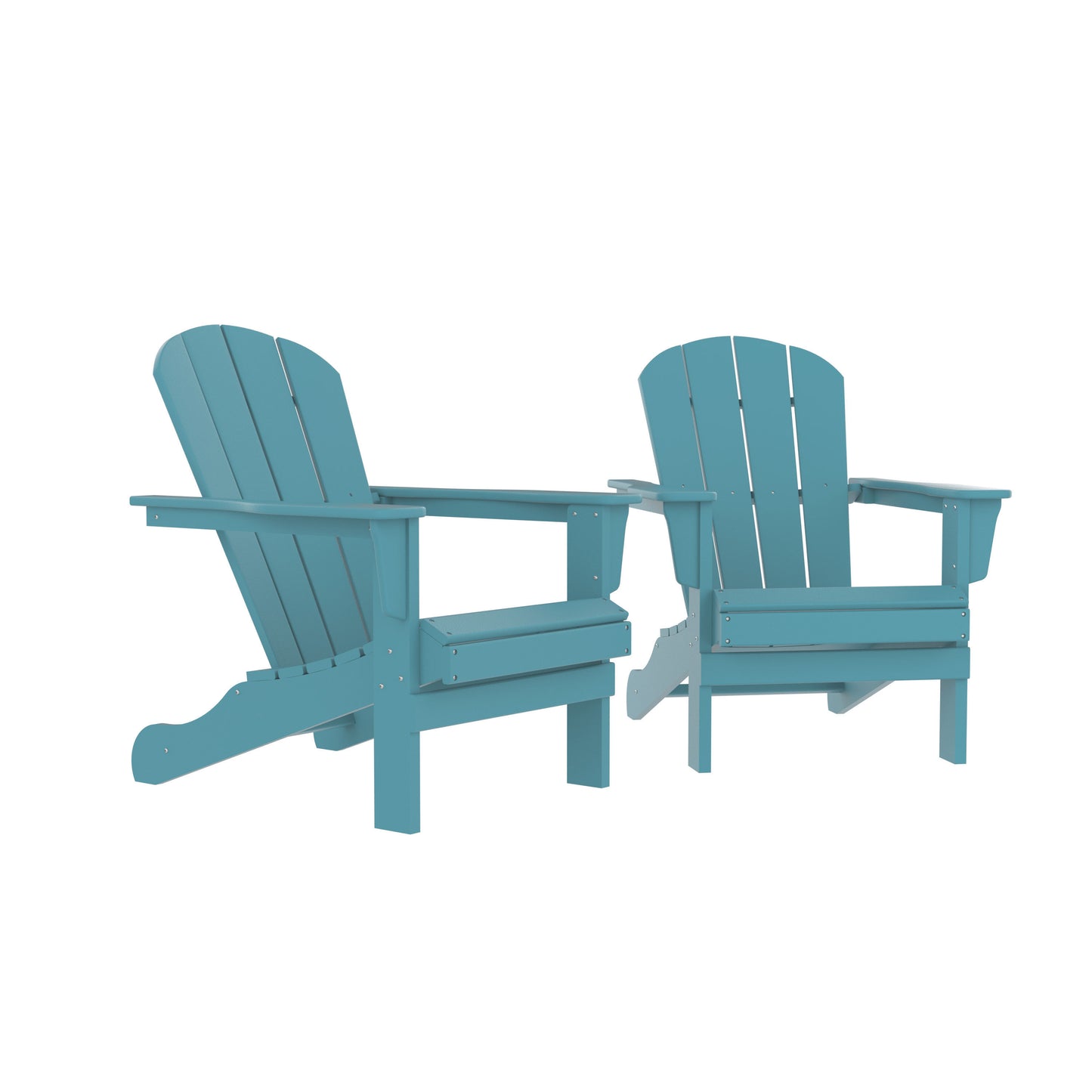 Corey Outdoor Patio Adirondack Chair (Set of 2) - Blue