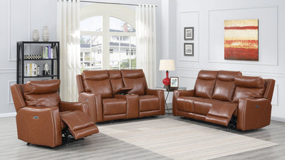 Zu Power Leather Recliner - Brown