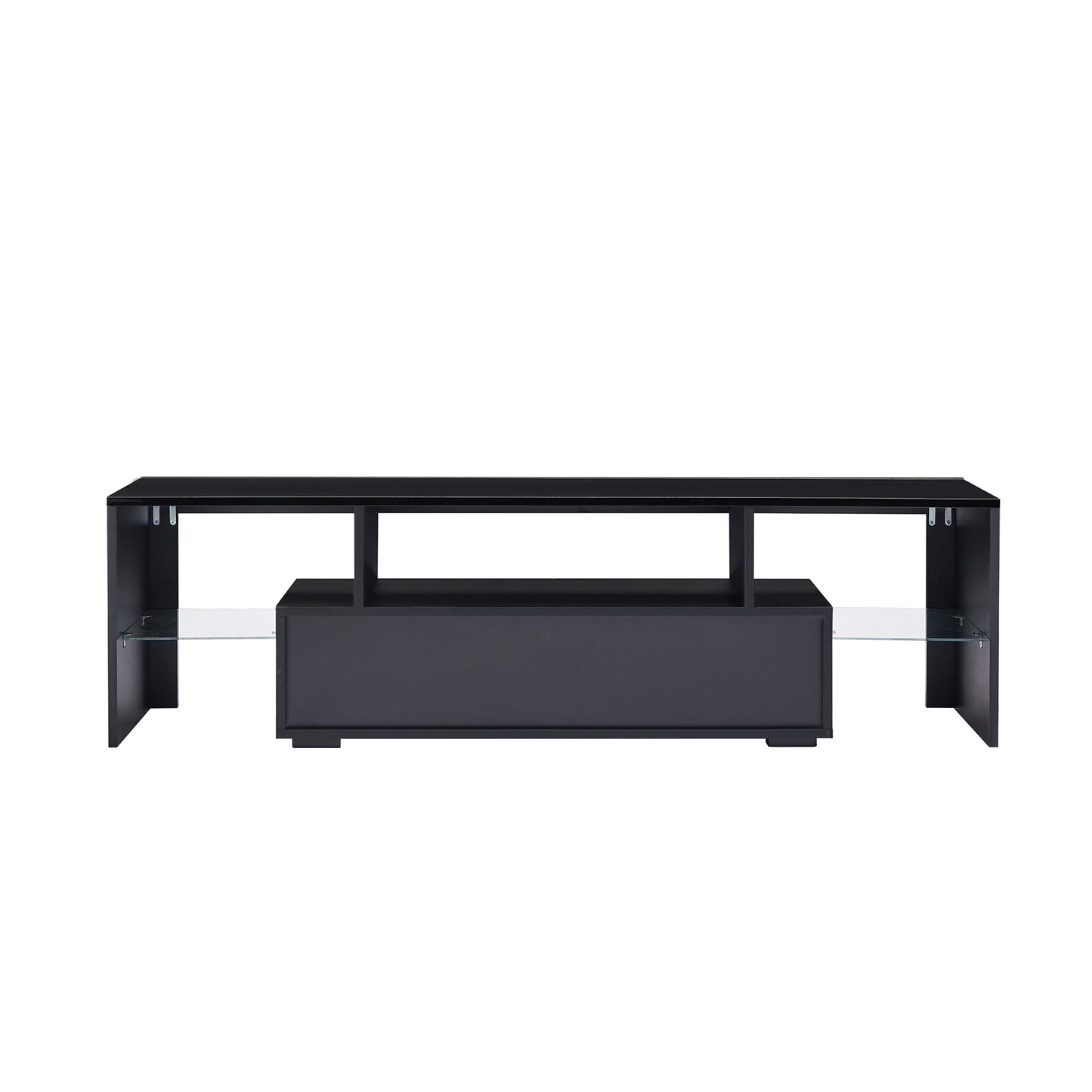 Lacey TV Stand with LED light - Black