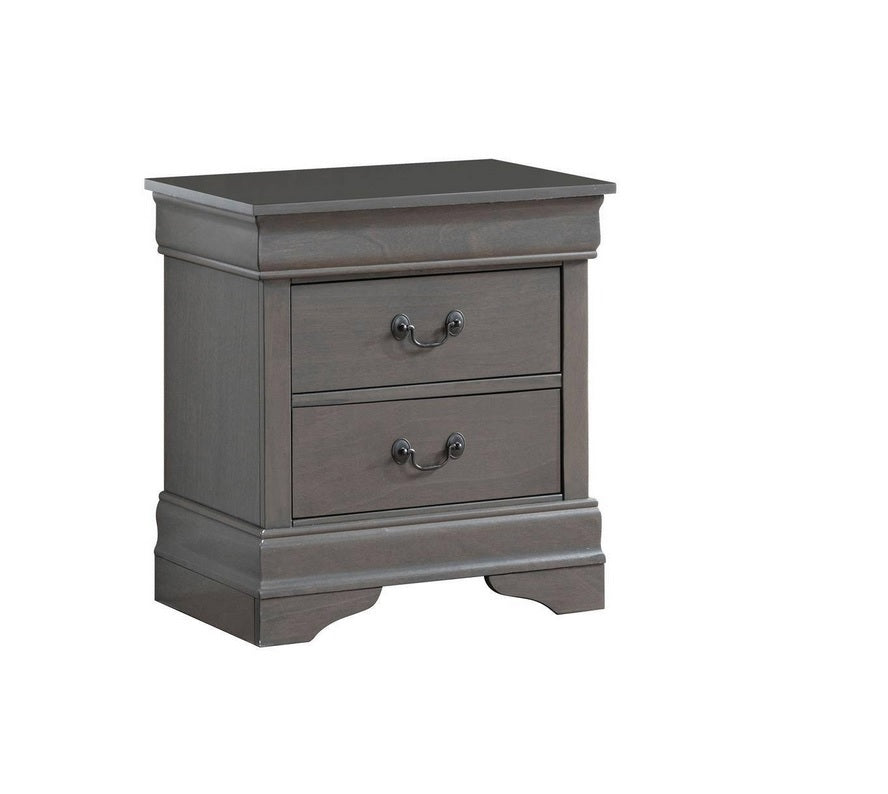 English Antique Solid wood  Nightstand - Gray