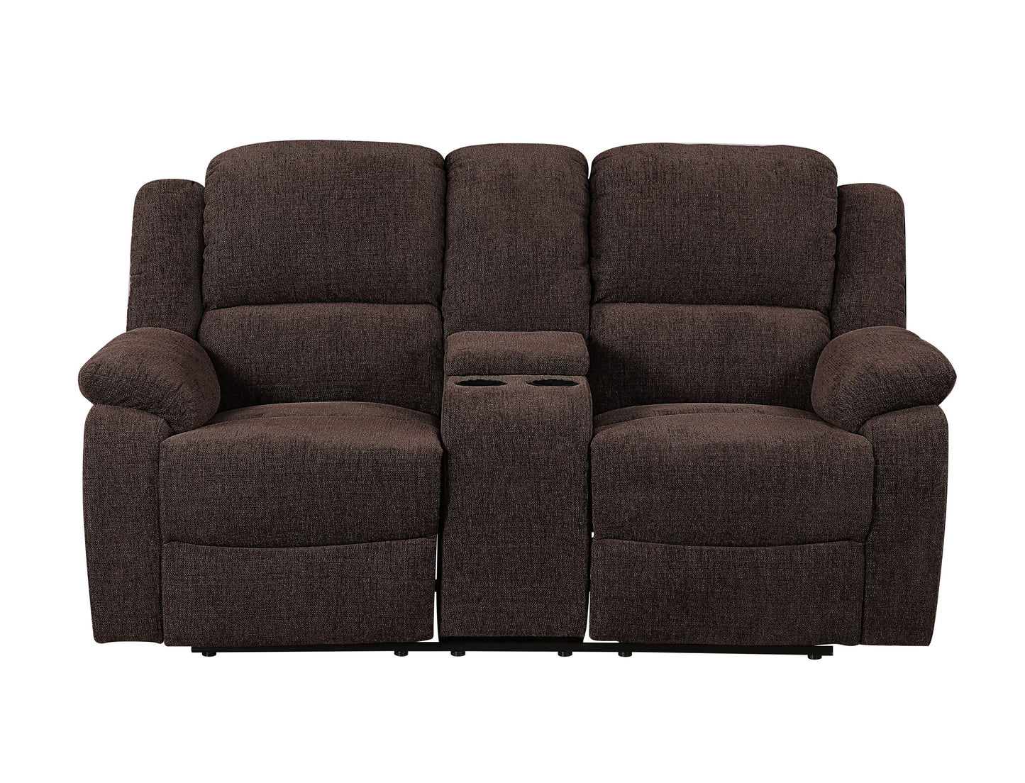 Madden Loveseat w/Console - Brown