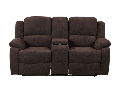 Madden Loveseat w/Console - Brown