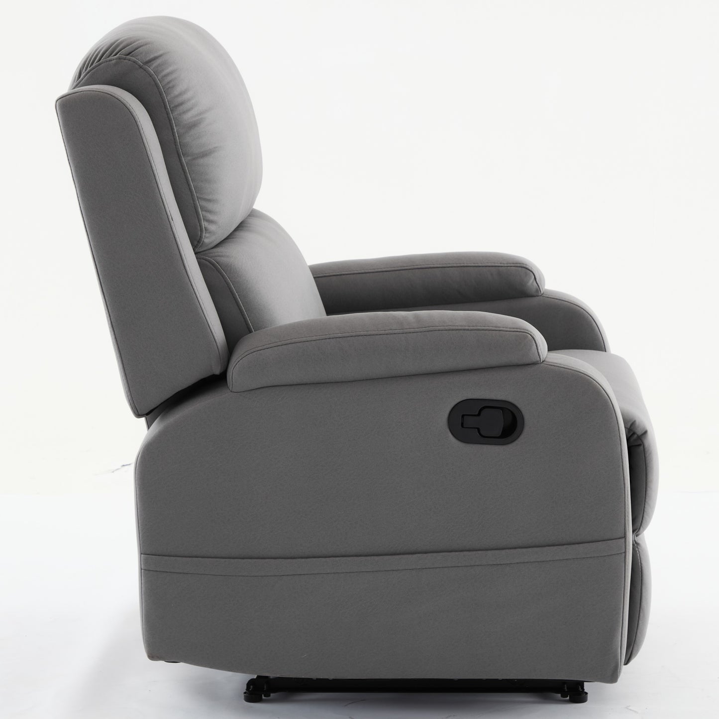 Davila Manual Reclining Sofa Chair with Footrest - Gray