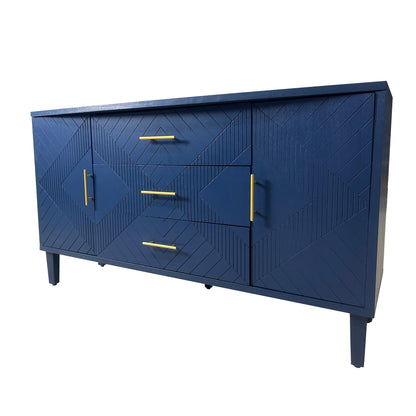 Kole 2-Door 3-Drawer Cabinet - Navy Blue