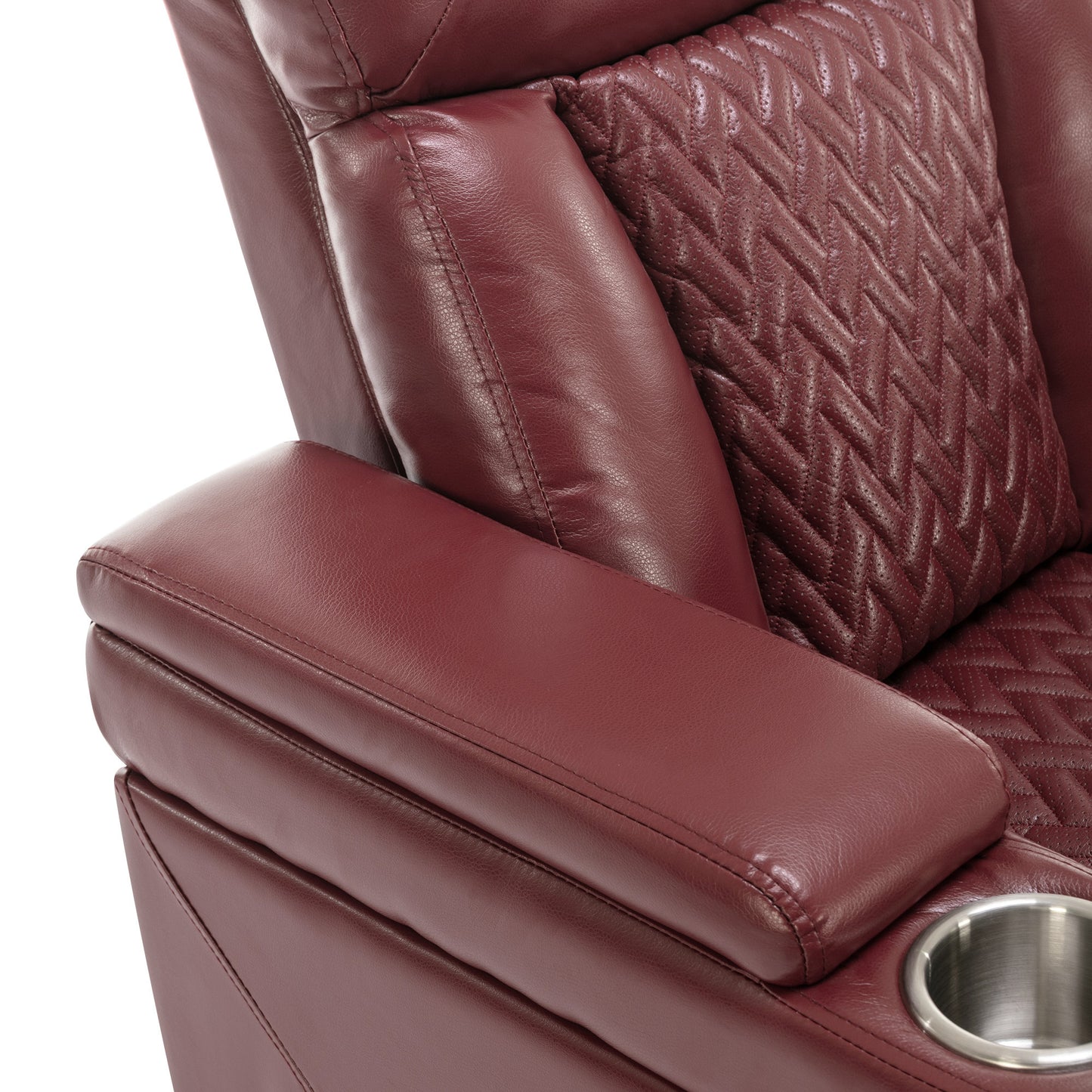 Comfort Max 270 Degree Swivel Power Recliner - Red