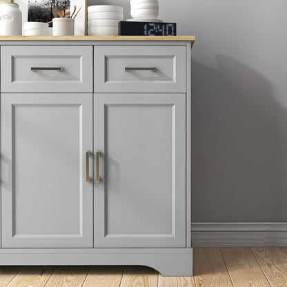 Kiser Sideboard Buffet Cabinet - Gray