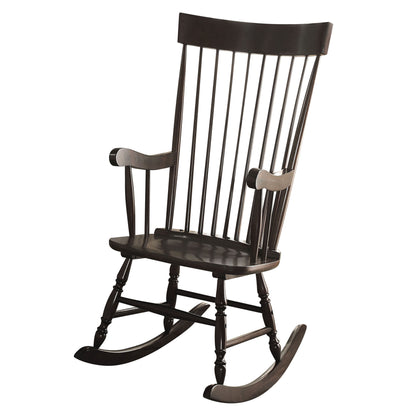 Anya Rocking Chair with Armrest - Black