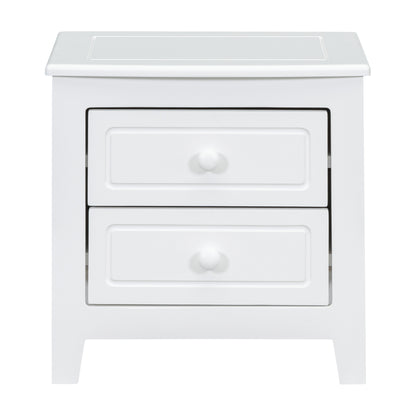 Gen Classic 2-Drawer Nightstand - White