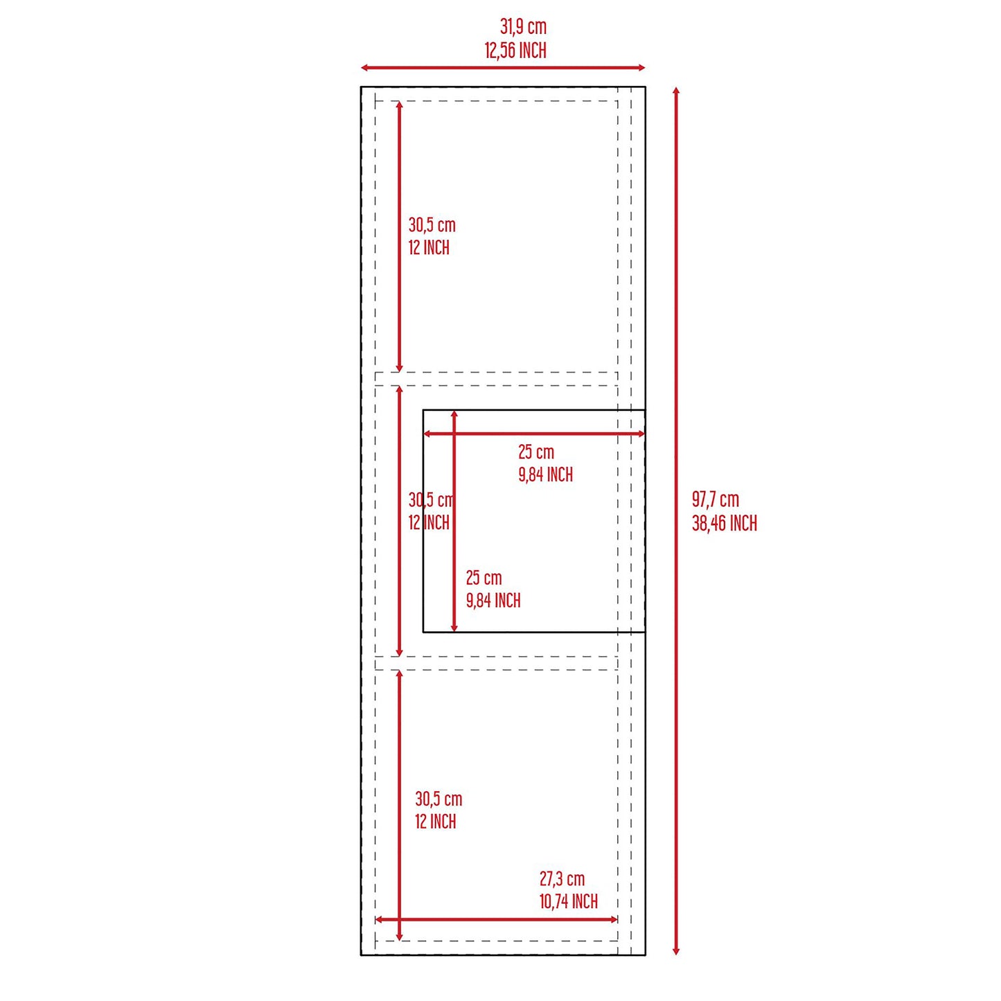 Bridgewater 3-Shelf Rectangle Medicine Cabinet