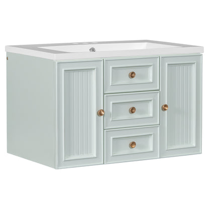 Greenwood Wall Mounted Bathroom Vanity