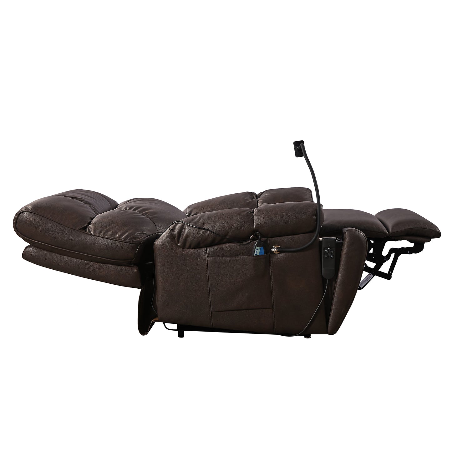 Emily Heating massage Recliner Chair - Brown