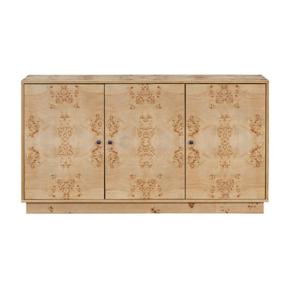 Lesia Pattern Storage Cabinet - Burly Wood