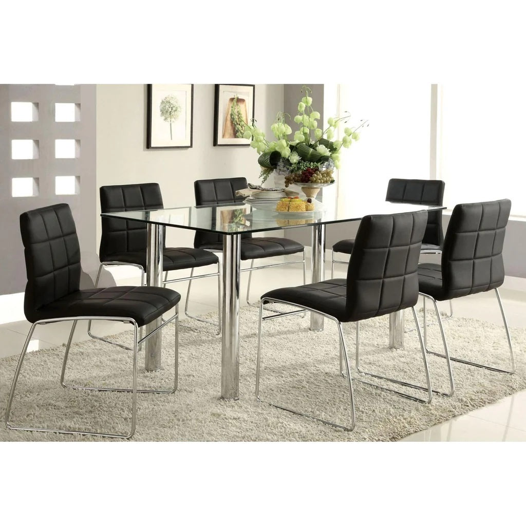 Snyder Leatherette Dining Chairs (Set of 2) - Black