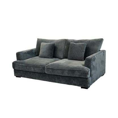 Ashton Grey Down Loveseat - Gray