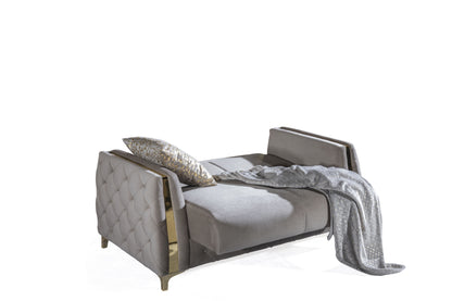 Francis Modern Style Loveseat - Taupe