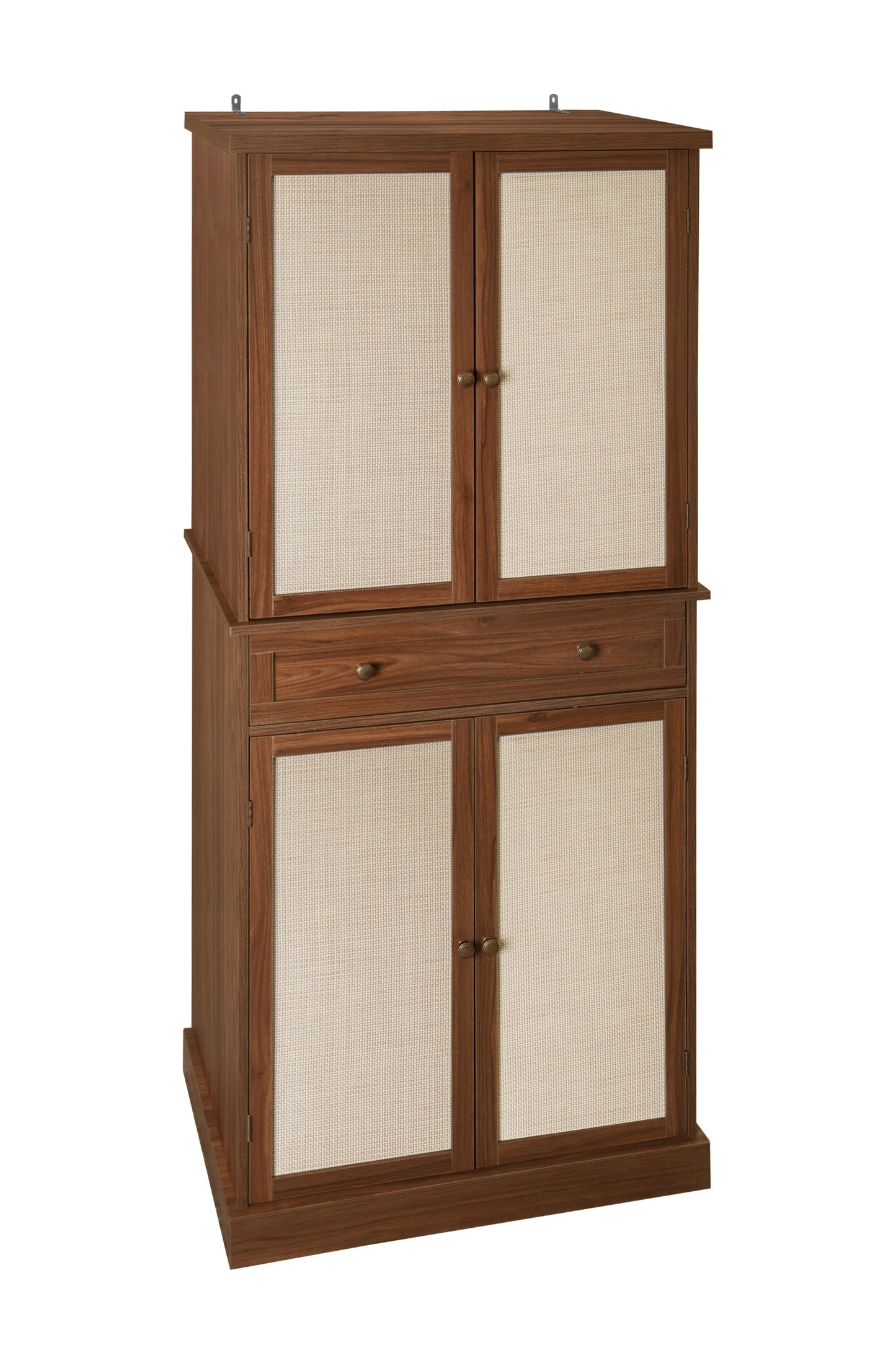 Robu 4 Door Cabinet with 1 Drawer - Walnut